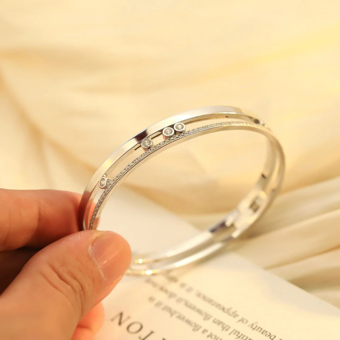 [moco jewelrys ]Move Romane Diamond Bangle Bracelet