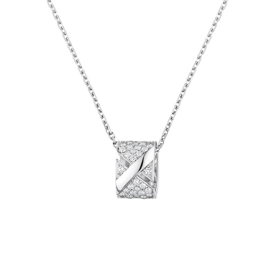 [moco jewelrys]LIENS EVIDENCE DIAMOND PAVED NECKLACE