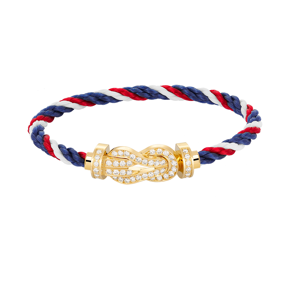 [moco jewelrys]CHANCE LARGE 8 FIGURE BUCKLE FULLDIAMOND BRACELET GOLD