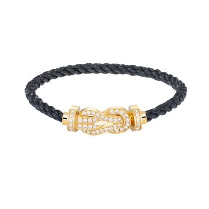 [moco jewelrys]CHANCE LARGE 8 FIGURE BUCKLE FULLDIAMOND BRACELET GOLD