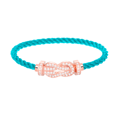 [moco jewelrys]CHANCE LARGE 8 FIGURE BUCKLE FULL DIAMOND BRACELET ROSE GOLD
