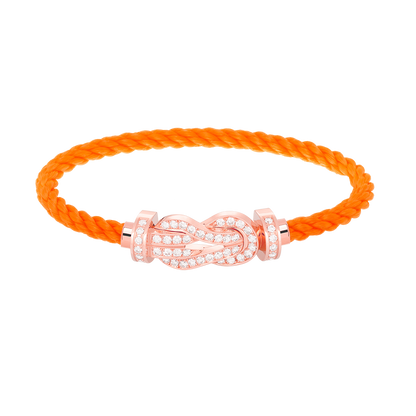 [moco jewelrys]CHANCE LARGE 8 FIGURE BUCKLE FULL DIAMOND BRACELET ROSE GOLD
