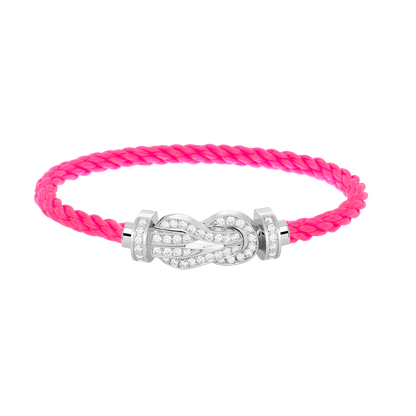 [moco jewelrys]CHANCE LARGE 8 FIGURE BUCKLE FULL DIAMOND BRACELET SILVER