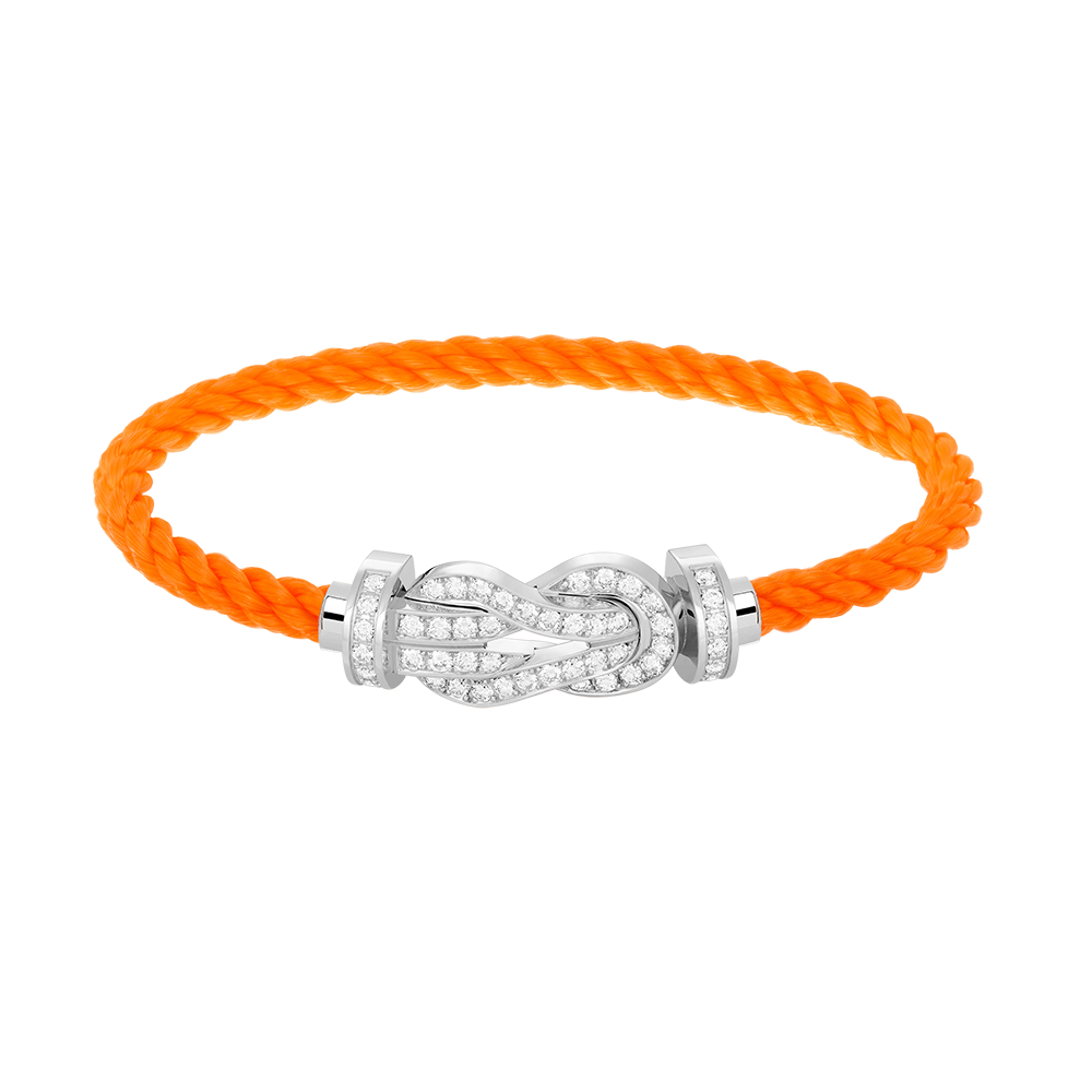 [moco jewelrys]CHANCE LARGE 8 FIGURE BUCKLE FULL DIAMOND BRACELET SILVER