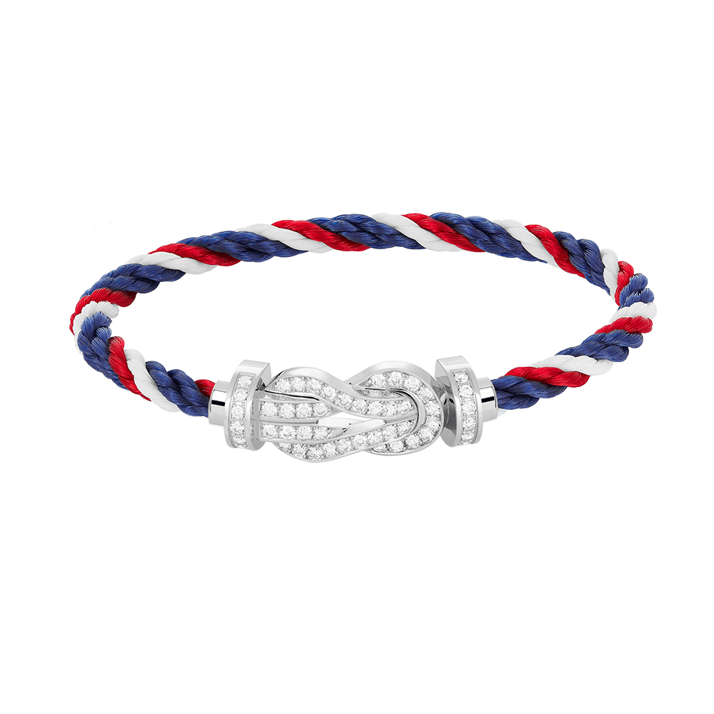[moco jewelrys]CHANCE LARGE 8 FIGURE BUCKLE FULL DIAMOND BRACELET SILVER