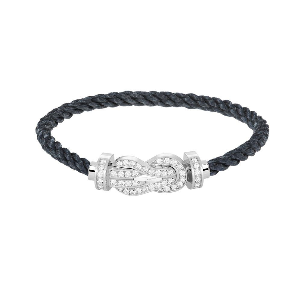 [moco jewelrys]CHANCE LARGE 8 FIGURE BUCKLE FULL DIAMOND BRACELET SILVER