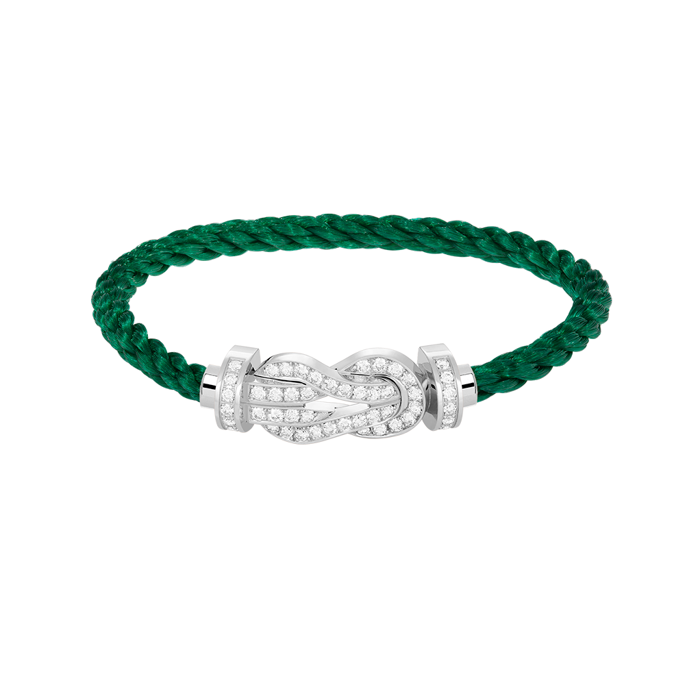 [moco jewelrys]CHANCE LARGE 8 FIGURE BUCKLE FULL DIAMOND BRACELET SILVER