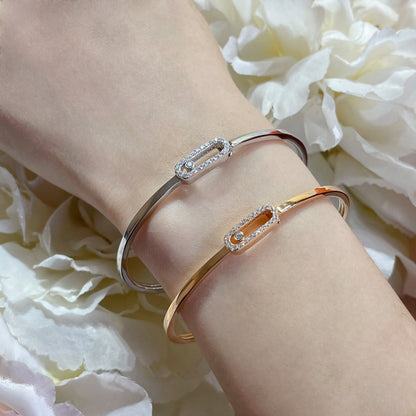 [moco jewelrys ]Move Uno pavé flex bangle medium