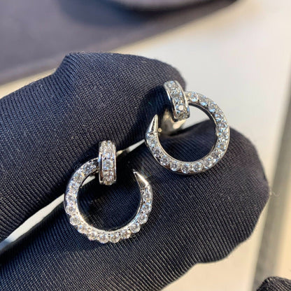 [moco jewelrys]JUSTE EARRINGS SILVER DIAMONDS