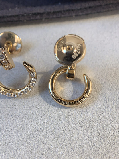 [moco jewelrys]JUSTE EARRINGS GOLD DIAMONDS