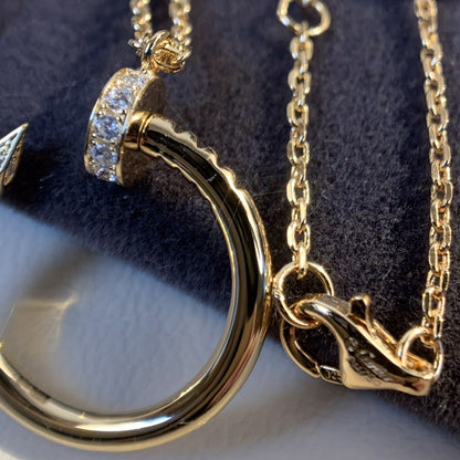 [moco jewelrys]JUSTE NECKLACE PINK GOLD