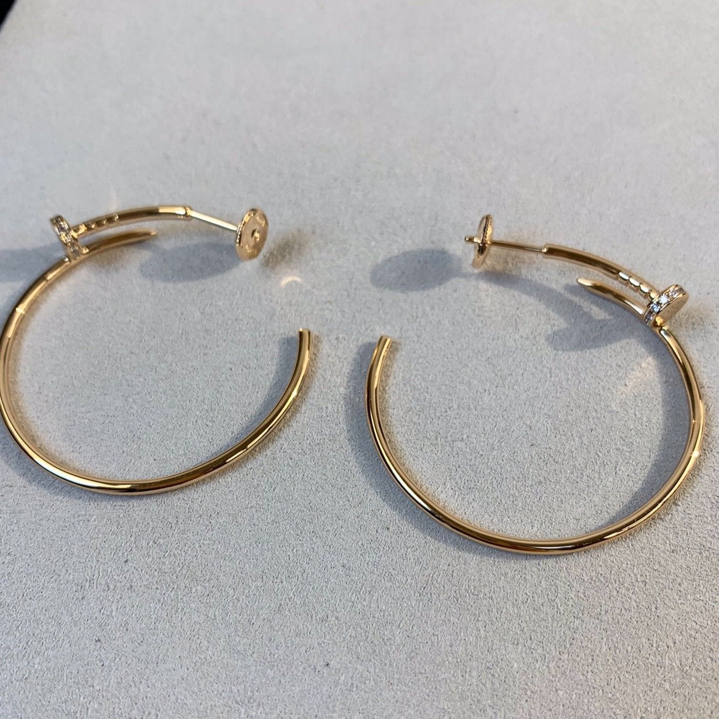 [moco jewelrys]JUSTE EARRINGS GOLD DIAMONDS 1.8MM