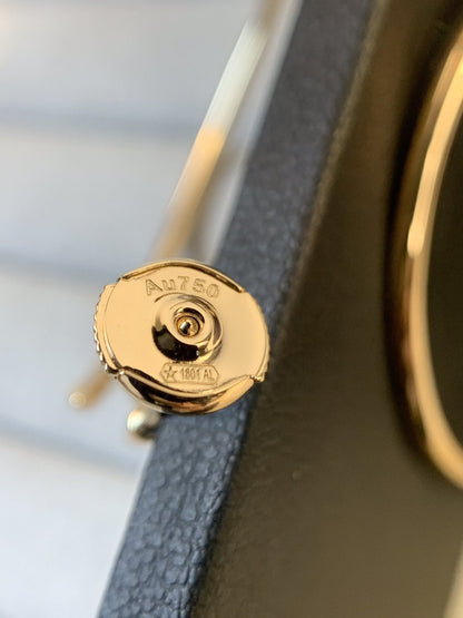 [moco jewelrys]JUSTE EARRINGS GOLD DIAMONDS 1.8MM