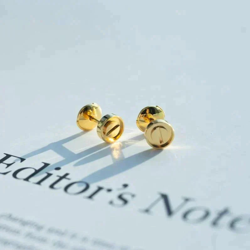 [moco jewelrys]LOVE EARRINGS GOLD 10MM