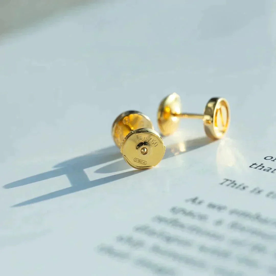[moco jewelrys]LOVE EARRINGS GOLD 10MM