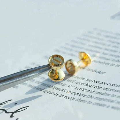 [moco jewelrys]LOVE EARRINGS GOLD 10MM