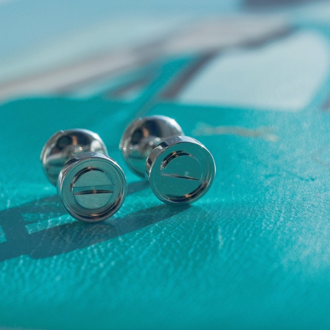 [moco jewelrys]LOVE EARRINGS SILVER 10MM