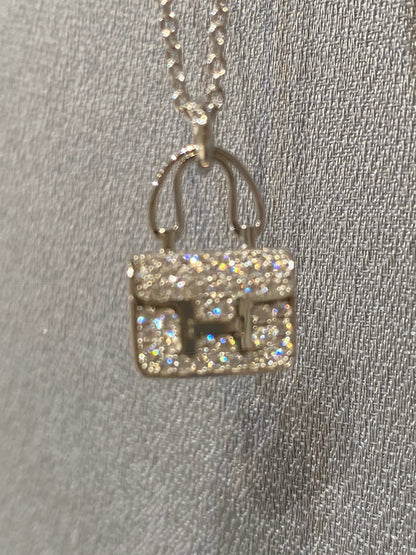 [moco jewelrys]CONSTANCE PEDANT DIAMOND NECKLACE