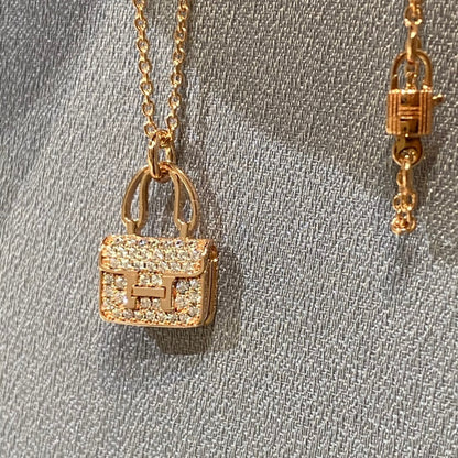 [moco jewelrys]CONSTANCE PEDANT DIAMOND NECKLACE