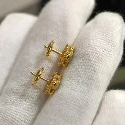 [moco jewelrys]CLOVER MINI 9.5MM MALACHITE  EARRINGS