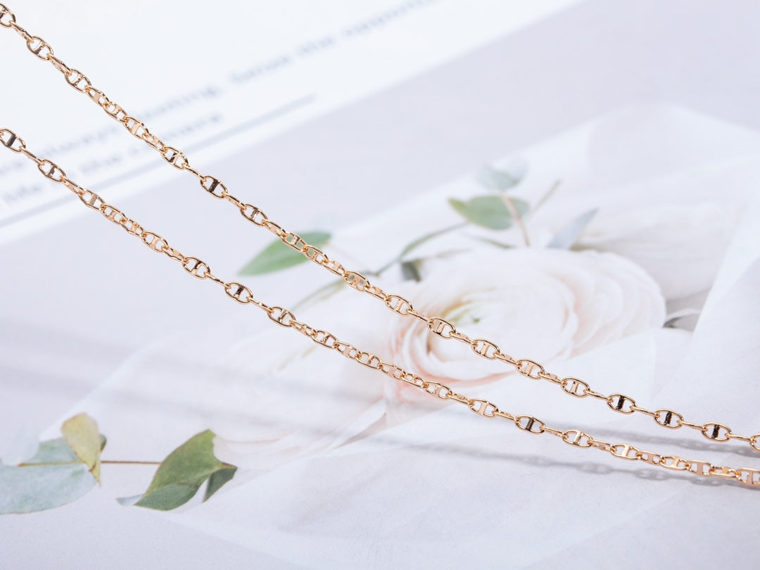 [moco jewelrys]ECHAPPEE NECKLACE PINK GOLD