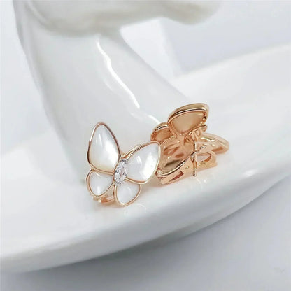 [moco jewelrys]BUTTERFLY MOP DIAMOND EARRINGS