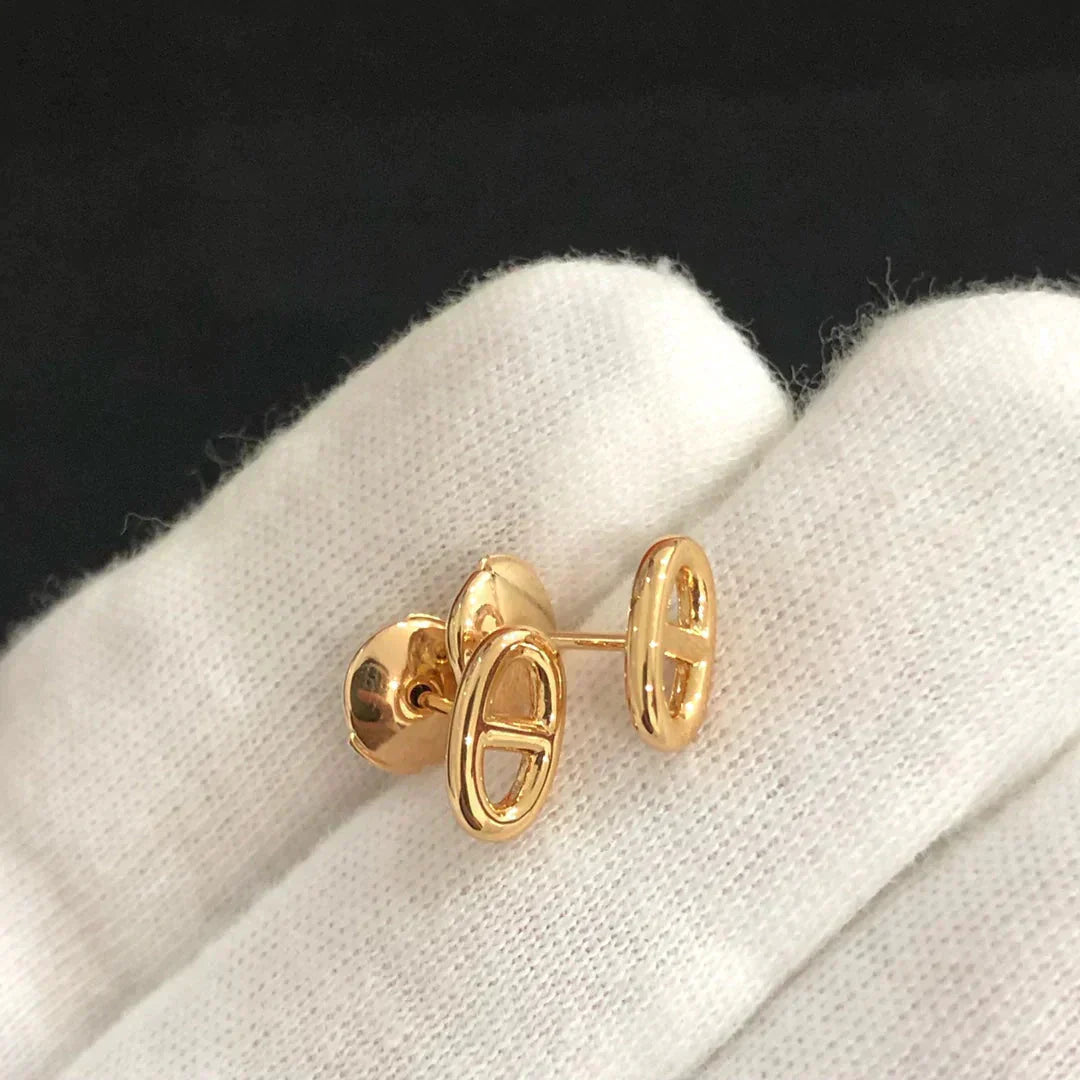 [moco jewelrys]CHAINE SMALL EARRINGS GOLD AND SILVER