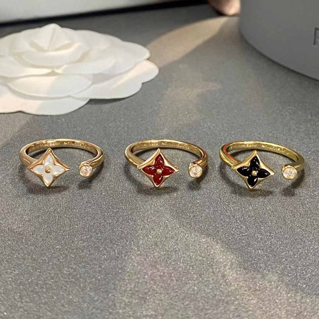 [moco jewelrys]STAR 1 DIAMOND OPEN RING