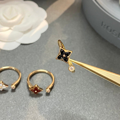 [moco jewelrys]STAR 1 DIAMOND OPEN RING