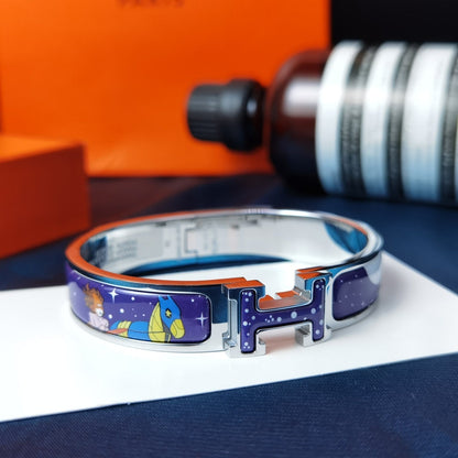 [moco jewelrys]H STAR AND MOON BRACELET 12MM