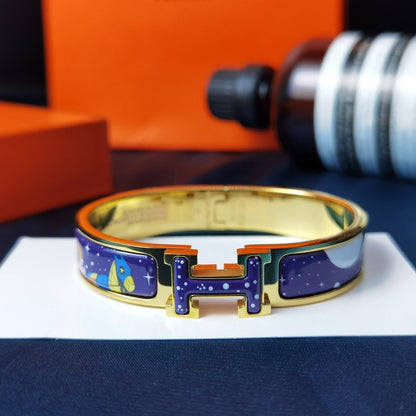 [moco jewelrys]H STAR AND MOON BRACELET 12MM