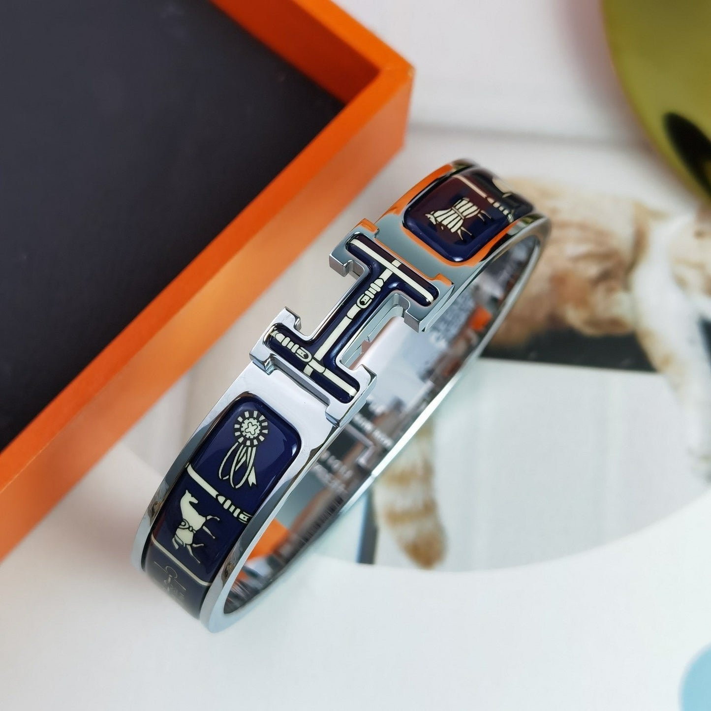 [moco jewelrys]H COUVERTURES DARK BLUE BRACELET