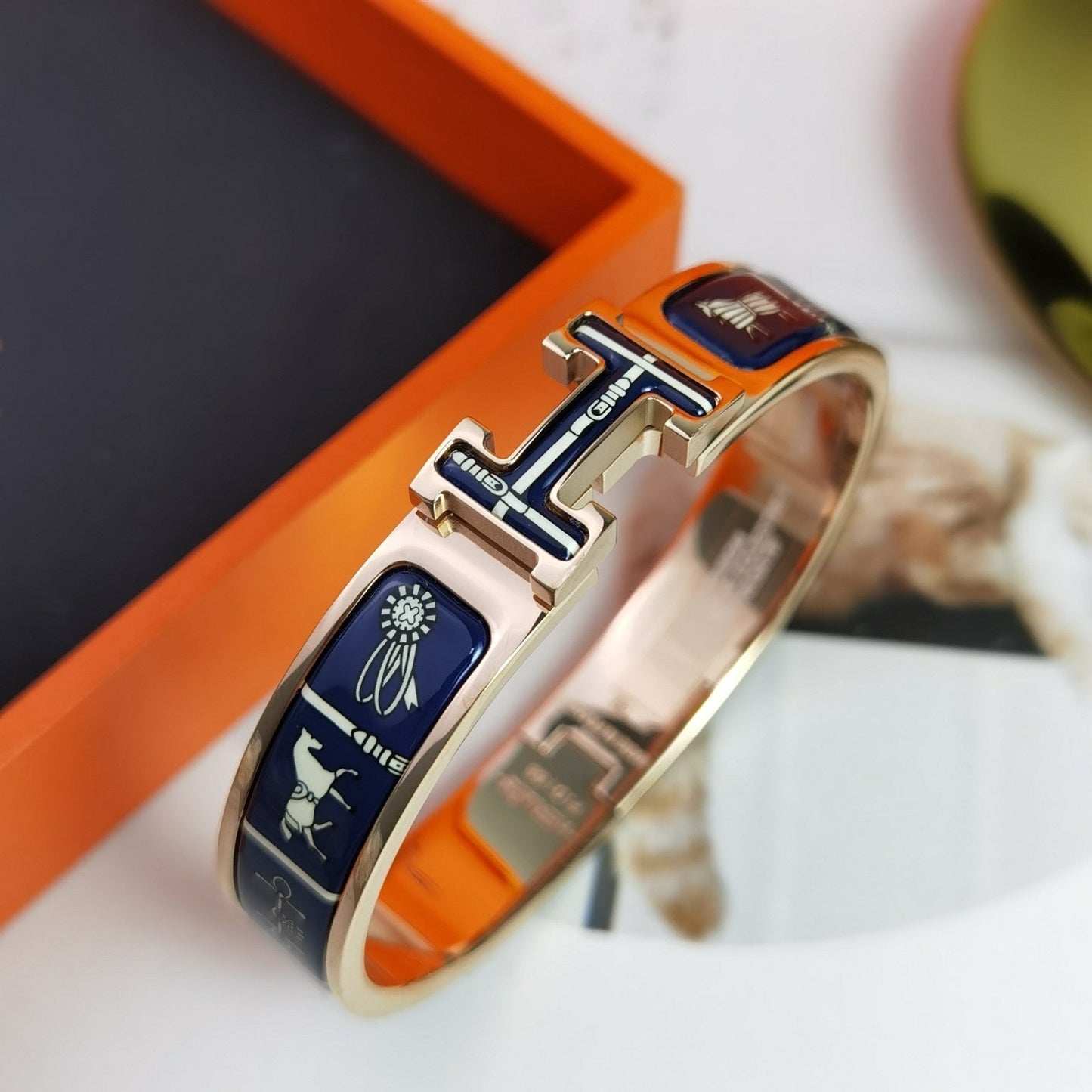 [moco jewelrys]H COUVERTURES DARK BLUE BRACELET