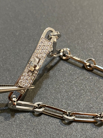 [moco jewelrys]CHAINE BRACELET SMALL MODEL DIAMOND