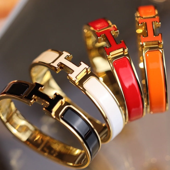 [moco jewelrys]H BRACELET 12MM GOLD