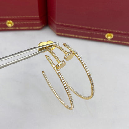 [moco jewelrys]JUSTE EARRINGS FULL DIAMONDS 1.8MM