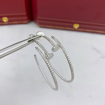 [moco jewelrys]JUSTE EARRINGS FULL DIAMONDS 1.8MM