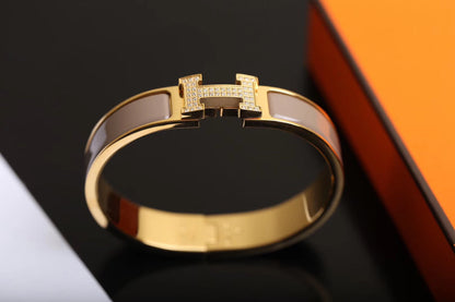 [moco jewelrys]H BRACELET GOLD DIAMOND
