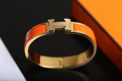 [moco jewelrys]H BRACELET GOLD DIAMOND