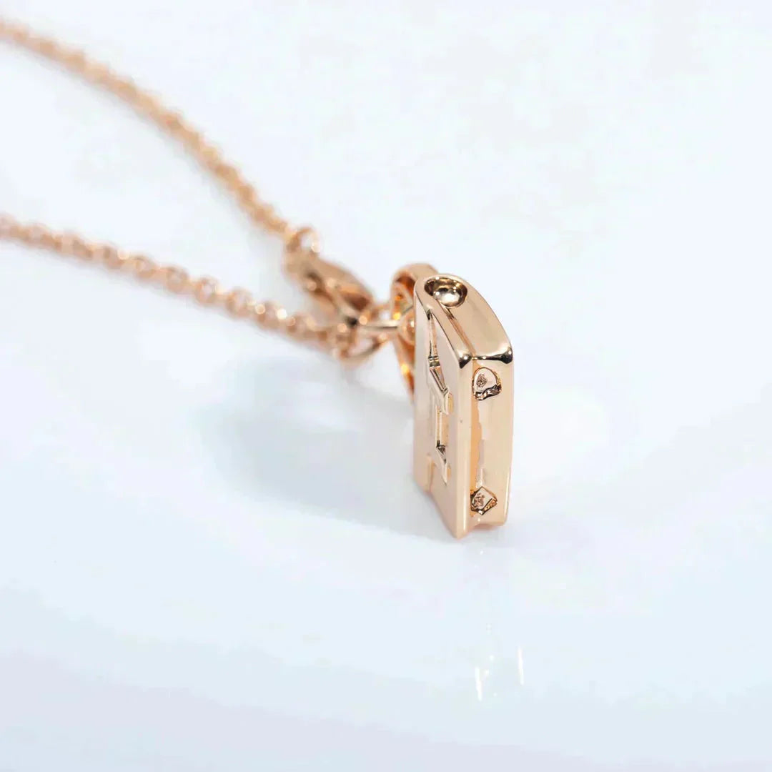 [moco jewelrys]AMULETTE PEDANT ROSE GOLD NECKLACE
