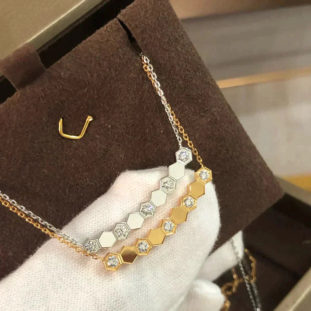[moco jewelrys]BEE LOVE NECKLACE DIAMOND