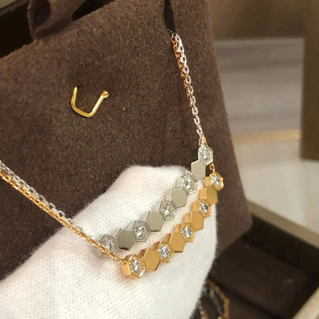 [moco jewelrys]BEE LOVE NECKLACE DIAMOND