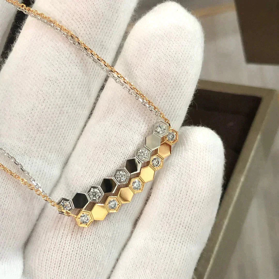 [moco jewelrys]BEE LOVE NECKLACE DIAMOND