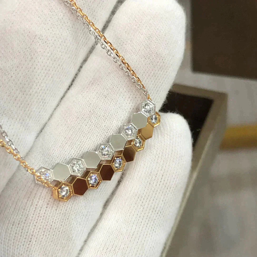 [moco jewelrys]BEE LOVE NECKLACE DIAMOND