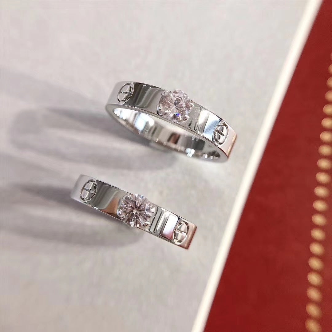 [moco jewelrys]LOVE RING 3.6MM 1 BIG DIAMOND