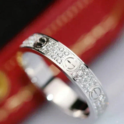 [moco jewelrys]LOVE RING 3.6MM DIAMOND PAVED
