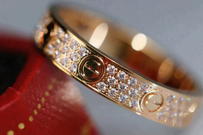 [moco jewelrys]LOVE RING 3.6MM DIAMOND PAVED