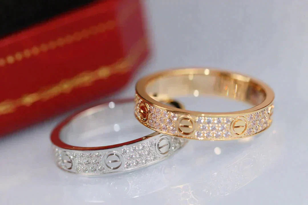 [moco jewelrys]LOVE RING 3.6MM DIAMOND PAVED