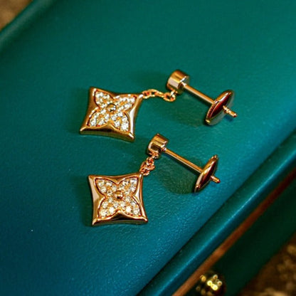 [moco jewelrys]STAR DIAMONDS EARRINGS GOLD