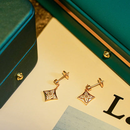 [moco jewelrys]STAR DIAMONDS EARRINGS GOLD